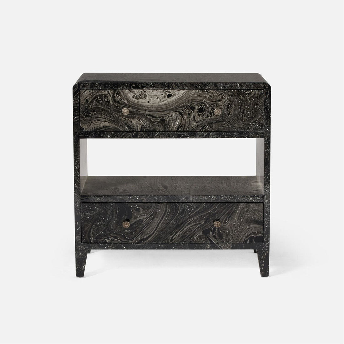 Made Goods Deandre High-Gloss Swirl Double Nightstand