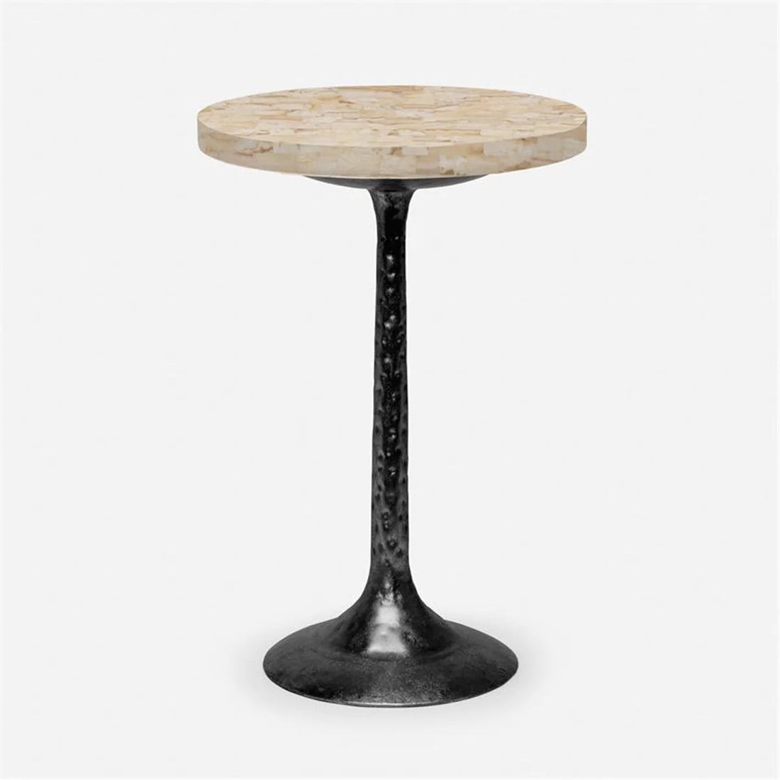 Made Goods Delancy Bistro Side Table in Stone