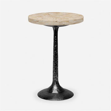 Made Goods Delancy Bistro Side Table in Stone