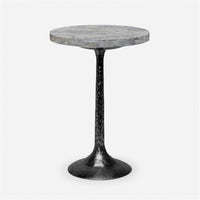 Made Goods Delancy Bistro Side Table in Stone