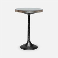 Made Goods Delancy Bistro Side Table in Antiqued Mirror