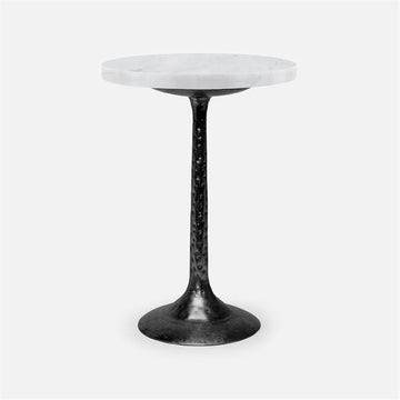 Made Goods Delancy Bistro Side Table in Marble