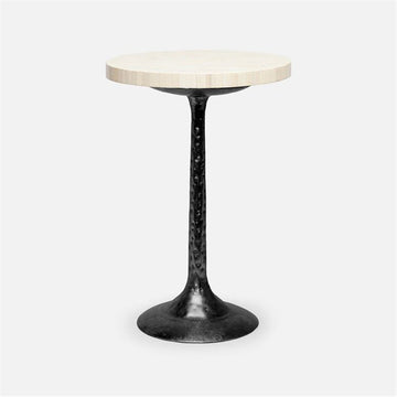 Made Goods Delancy Bistro Side Table in Natural Bone