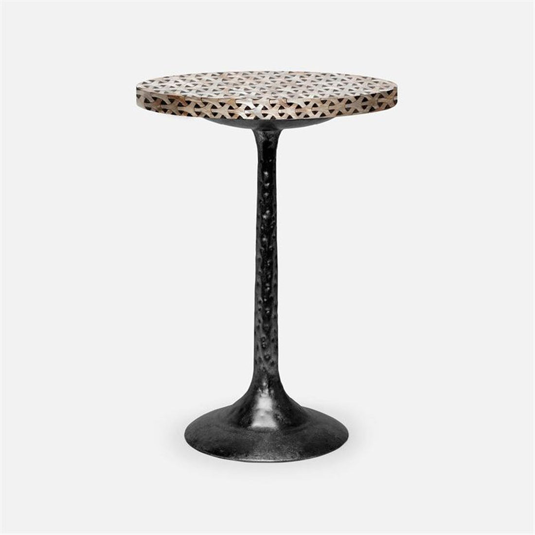 Made Goods Delancy Bistro Side Table in Shell