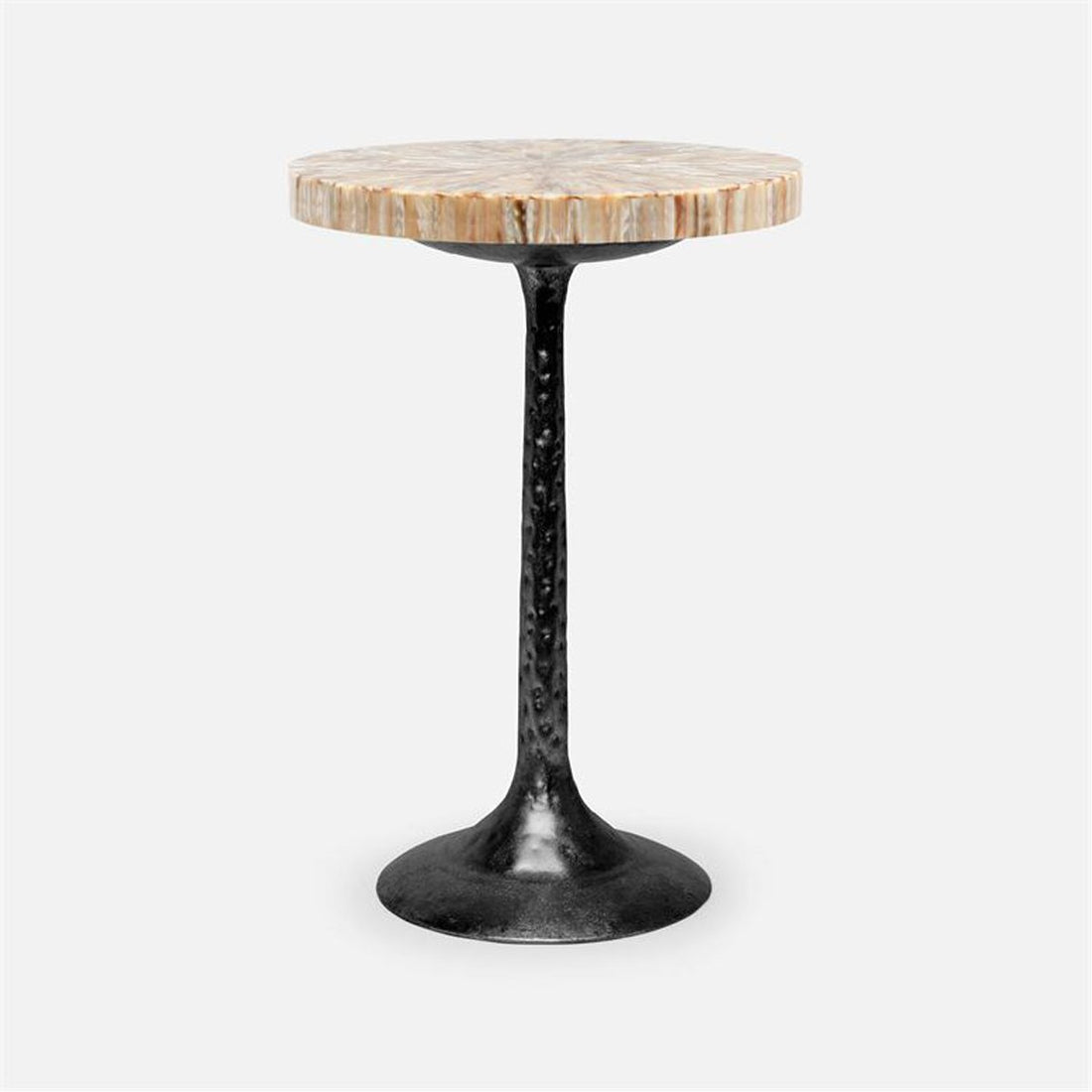 Made Goods Delancy Bistro Side Table in Shell