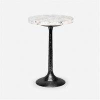 Made Goods Delancy Bistro Side Table in Shell