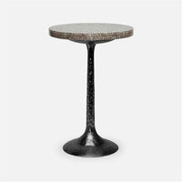 Made Goods Delancy Bistro Side Table in Shell