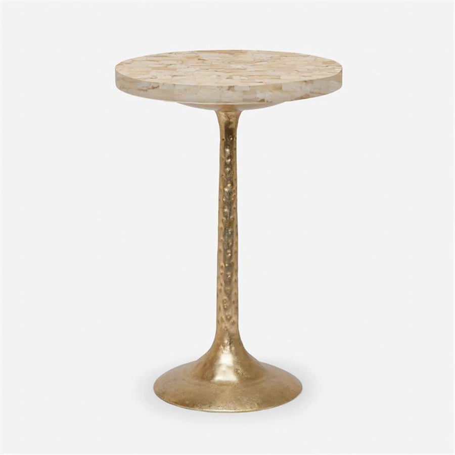 Made Goods Delancy Bistro Side Table in Stone