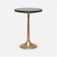 Made Goods Delancy Bistro Side Table in Marble