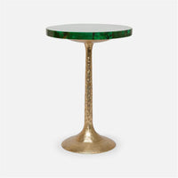 Made Goods Delancy Bistro Side Table in Shell