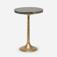 Made Goods Delancy Bistro Side Table in Pyrite