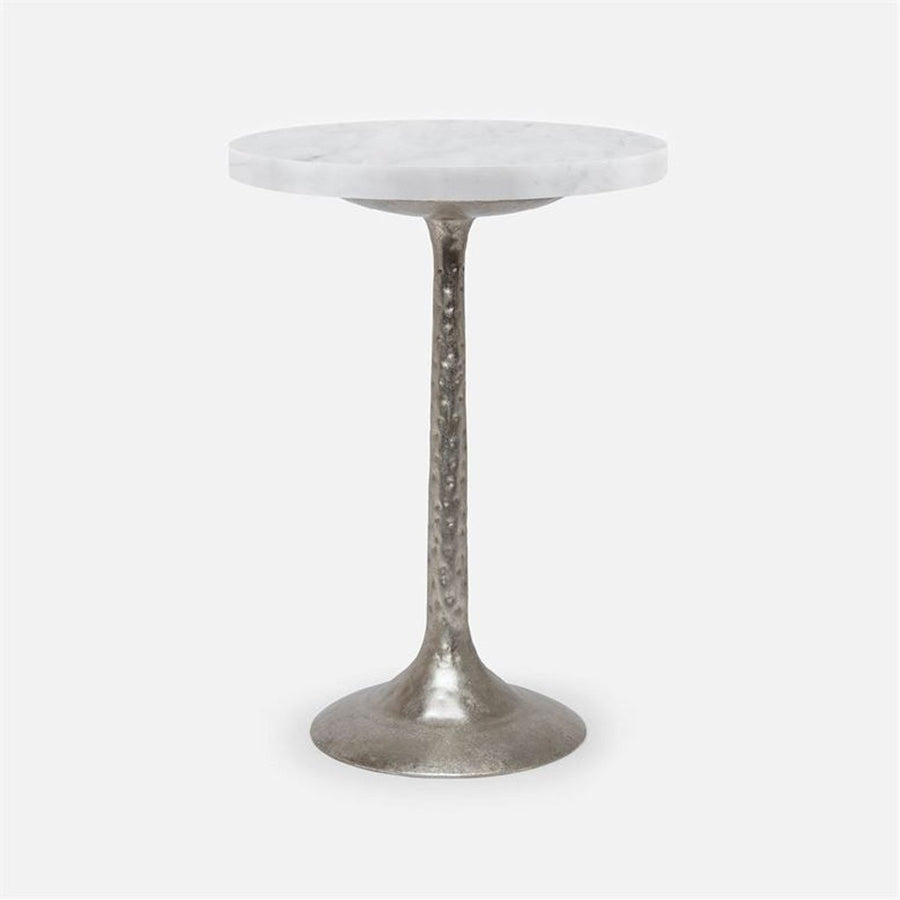 Made Goods Delancy Bistro Side Table in Marble