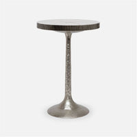 Made Goods Delancy Bistro Side Table in Zinc Metal