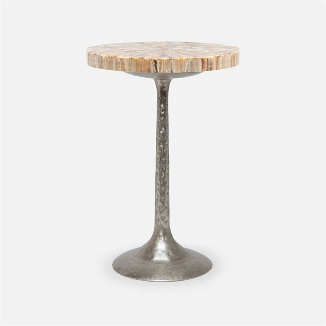 Made Goods Delancy Bistro Side Table in Shell