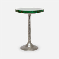 Made Goods Delancy Bistro Side Table in Shell