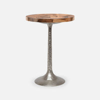 Made Goods Delancy Bistro Side Table in Banana Bark