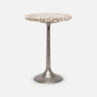 Made Goods Delancy Bistro Side Table in Shell