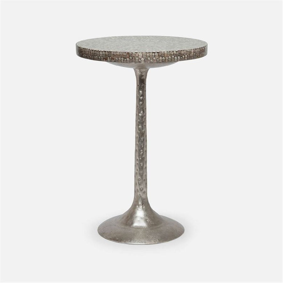 Made Goods Delancy Bistro Side Table in Shell