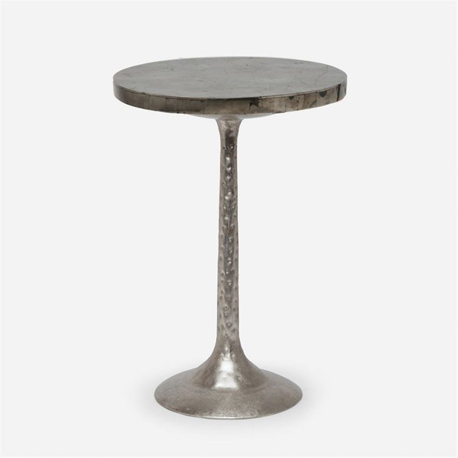 Made Goods Delancy Bistro Side Table in Pyrite