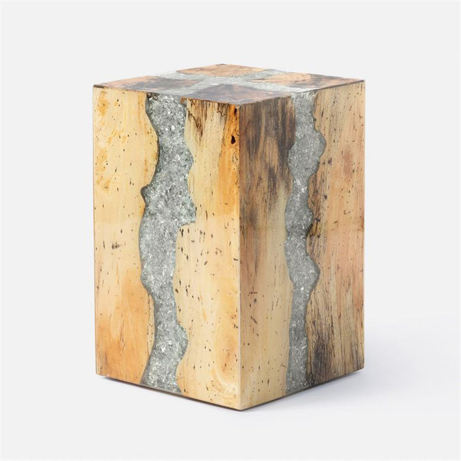 Made Goods Draden Tamarind Wood and Resin Stool