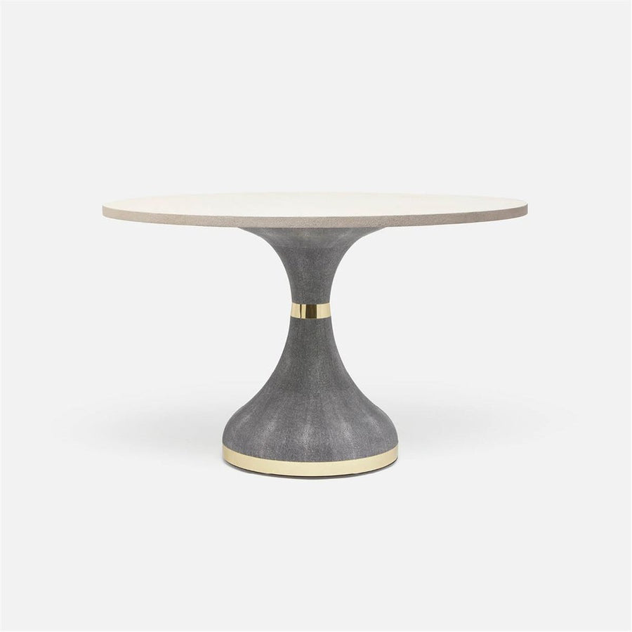 Made Goods Elis Dining Table in Faux Belgian Linen