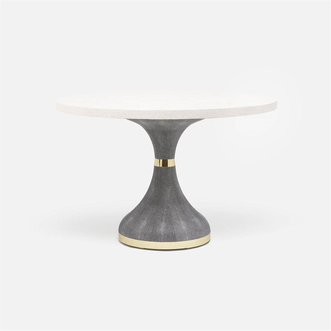 Made Goods Elis Dining Table in Faux Shagreen