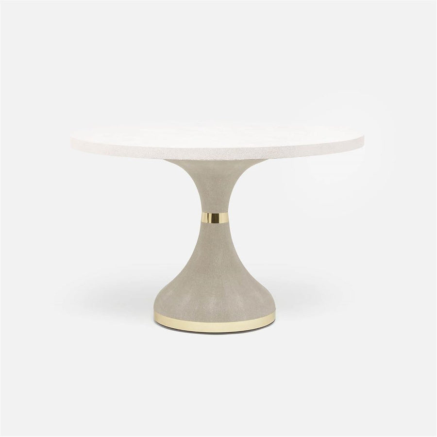 Made Goods Elis Dining Table in Faux Shagreen