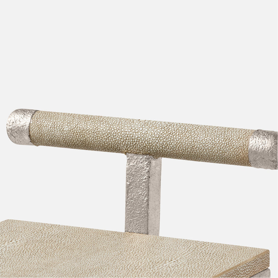 Made Goods Ellery Realistic Faux Shagreen Accent Table