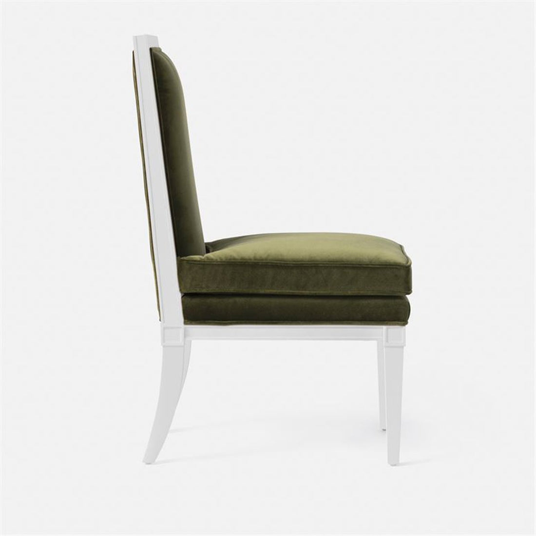 Made Goods Evan Dining Chair in Rhone Forest Full-Grain Leather