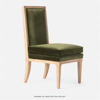 Made Goods Evan Dining Chair in Bassac Shagreen Leather