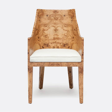 Made Goods Everett Wood Upholstered Arm Chair in Weser Fabric