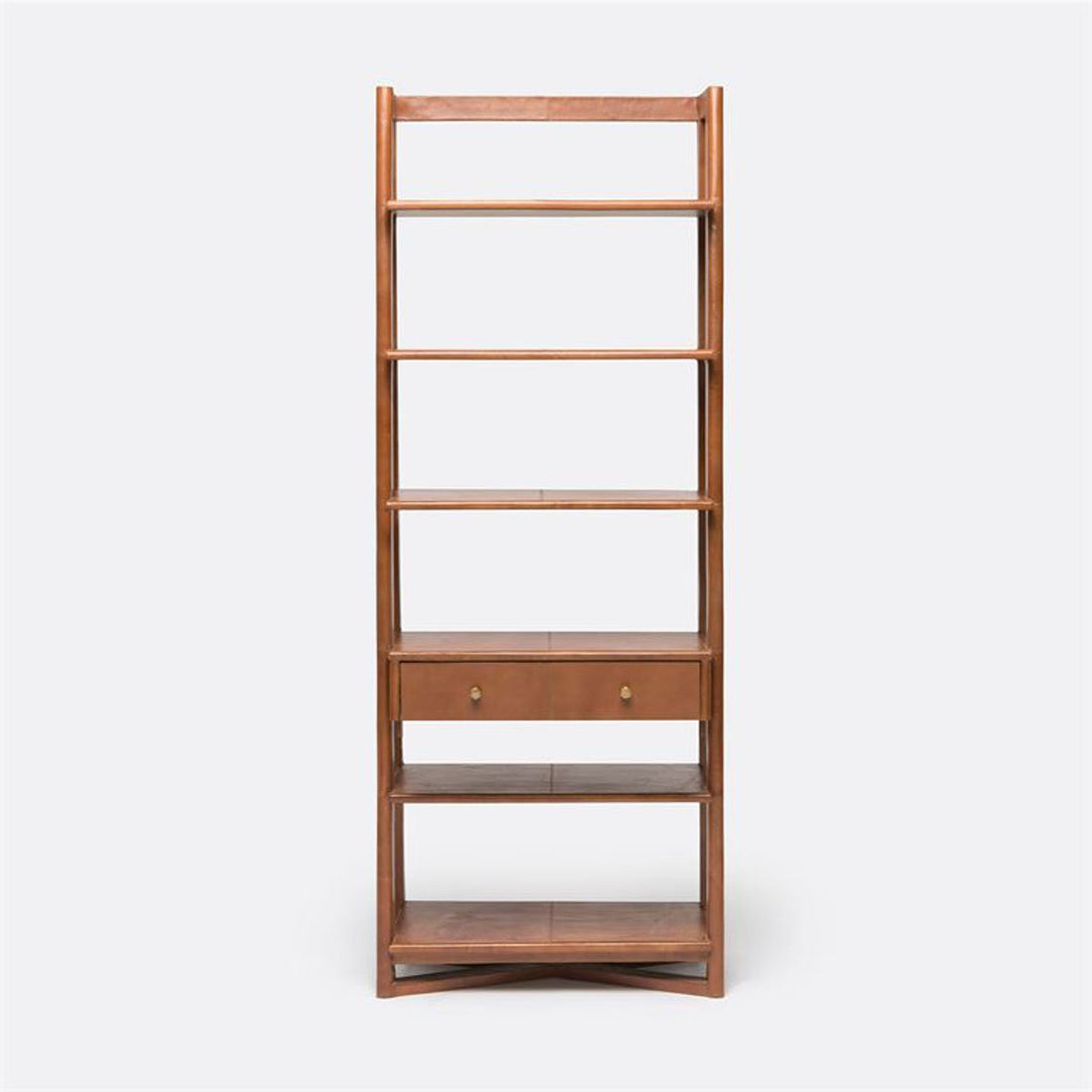 Made Goods Farlan Full-Grain Leather Bookshelf