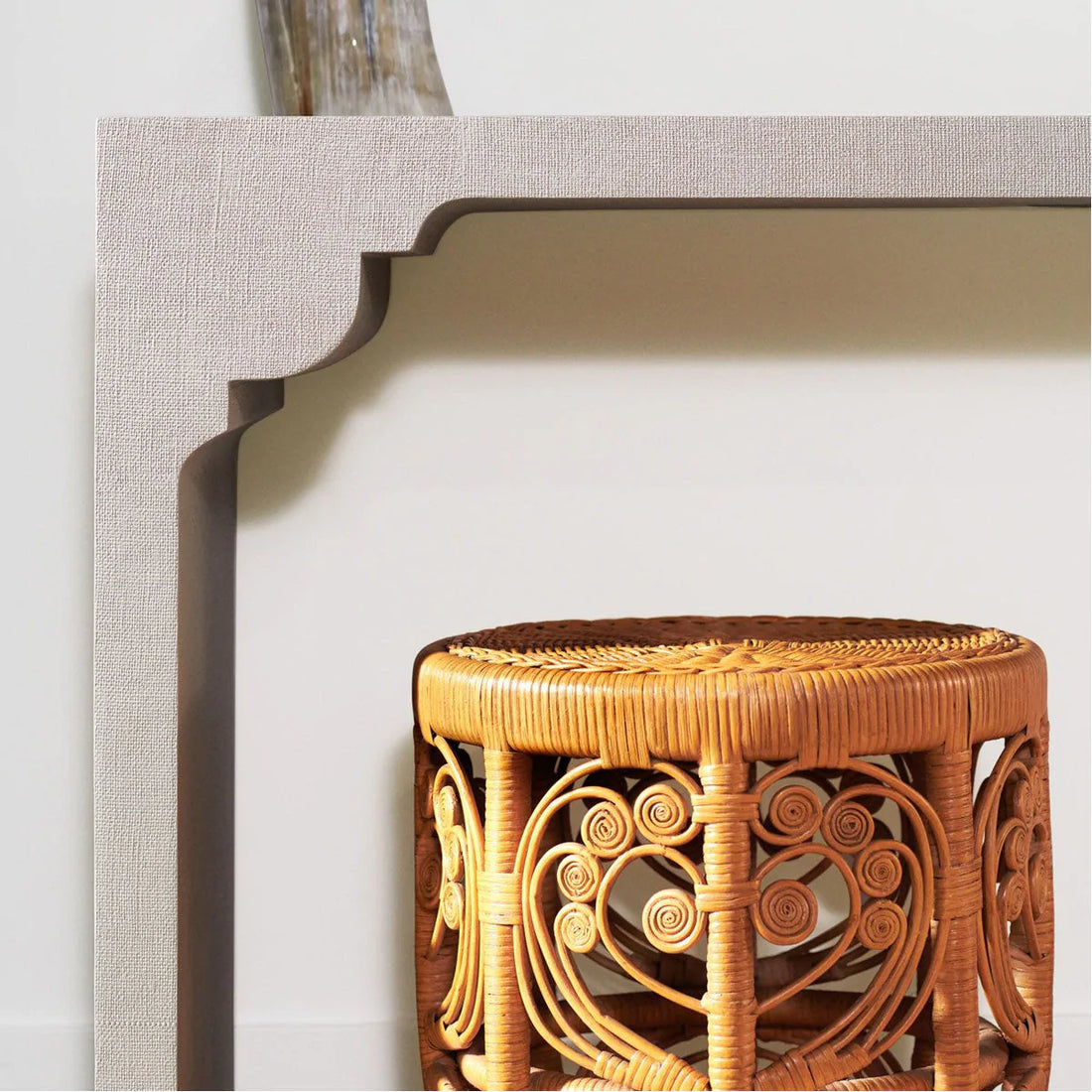 Made Goods Felton Faux Jute Console Table