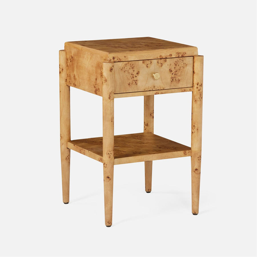 Made Goods Fenwick Mappa Burlwood Single Nightstand