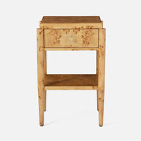 Made Goods Fenwick Mappa Burlwood Single Nightstand