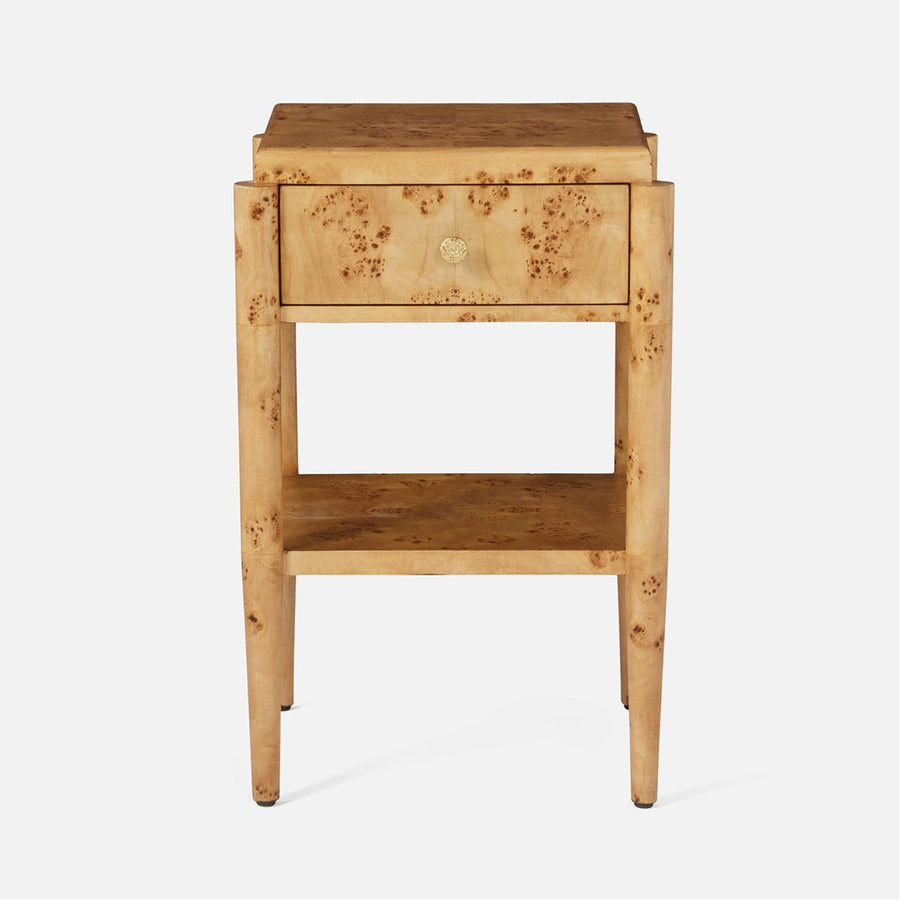 Made Goods Fenwick Mappa Burlwood Single Nightstand