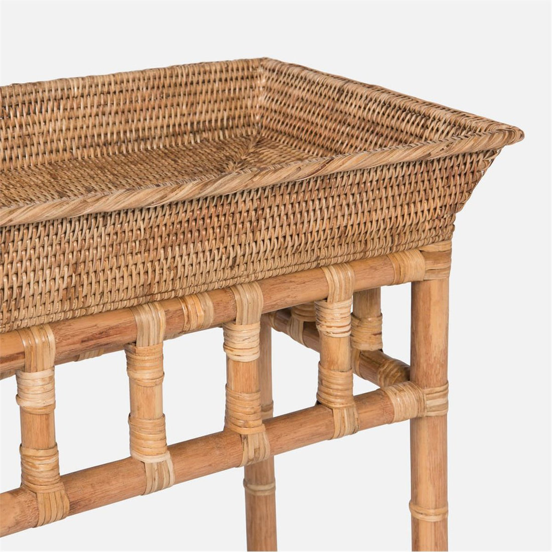 Made Goods Florette Rattan Console