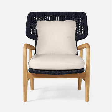 Made Goods Garrison Outdoor Lounge Chair in Weser Fabric