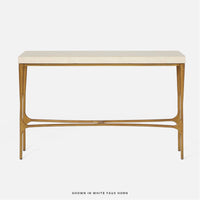 Made Goods Giordano Narrow Console Table in Faux Horn