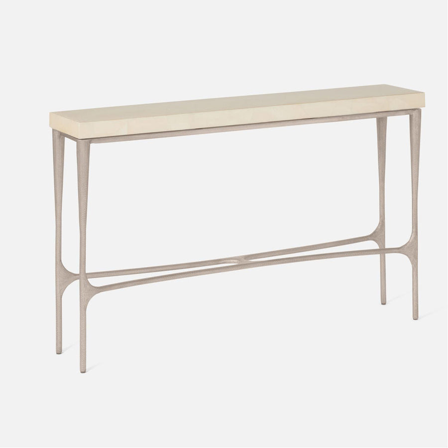 Made Goods Giordano Console Table in Faux Horn