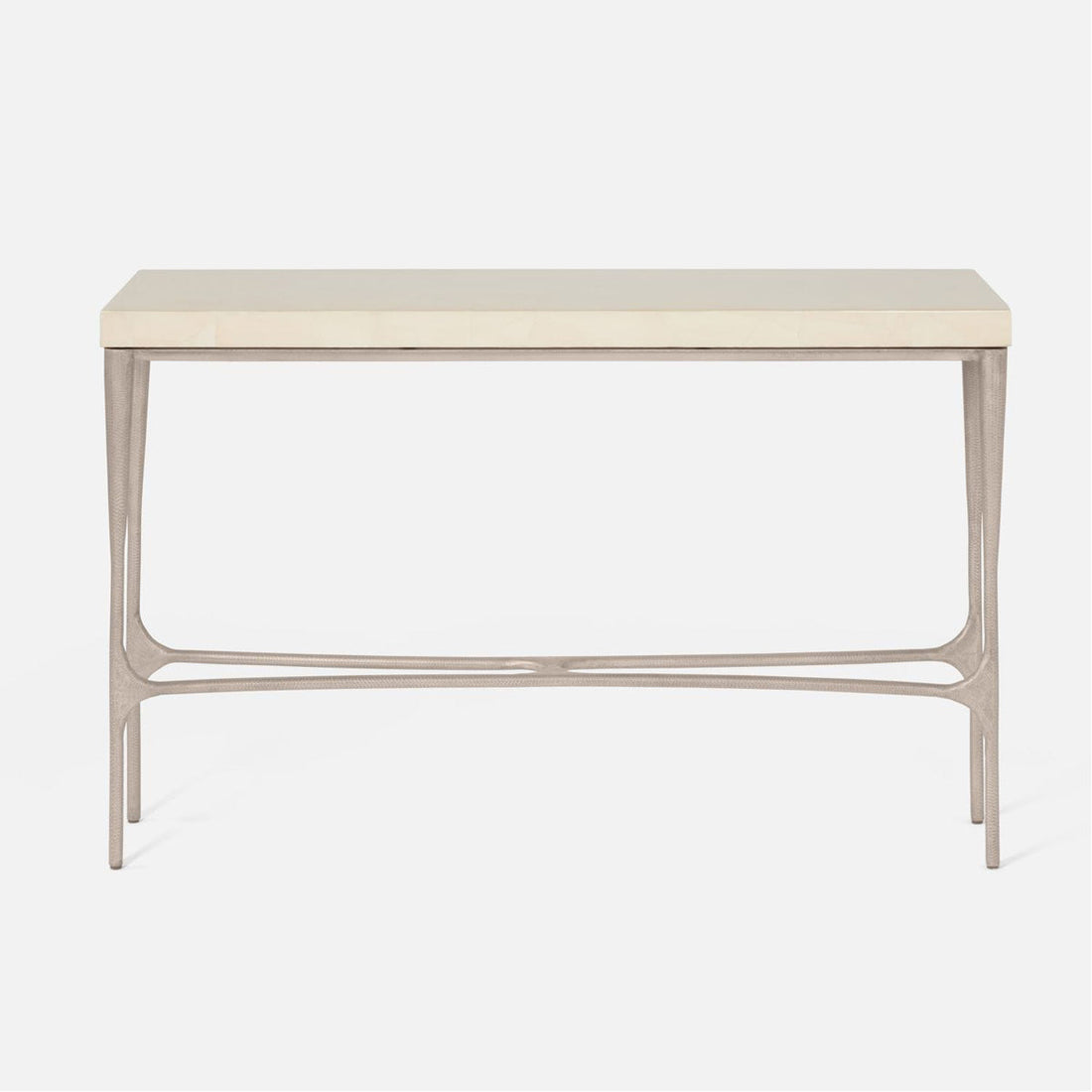 Made Goods Giordano Narrow Console Table in Faux Horn