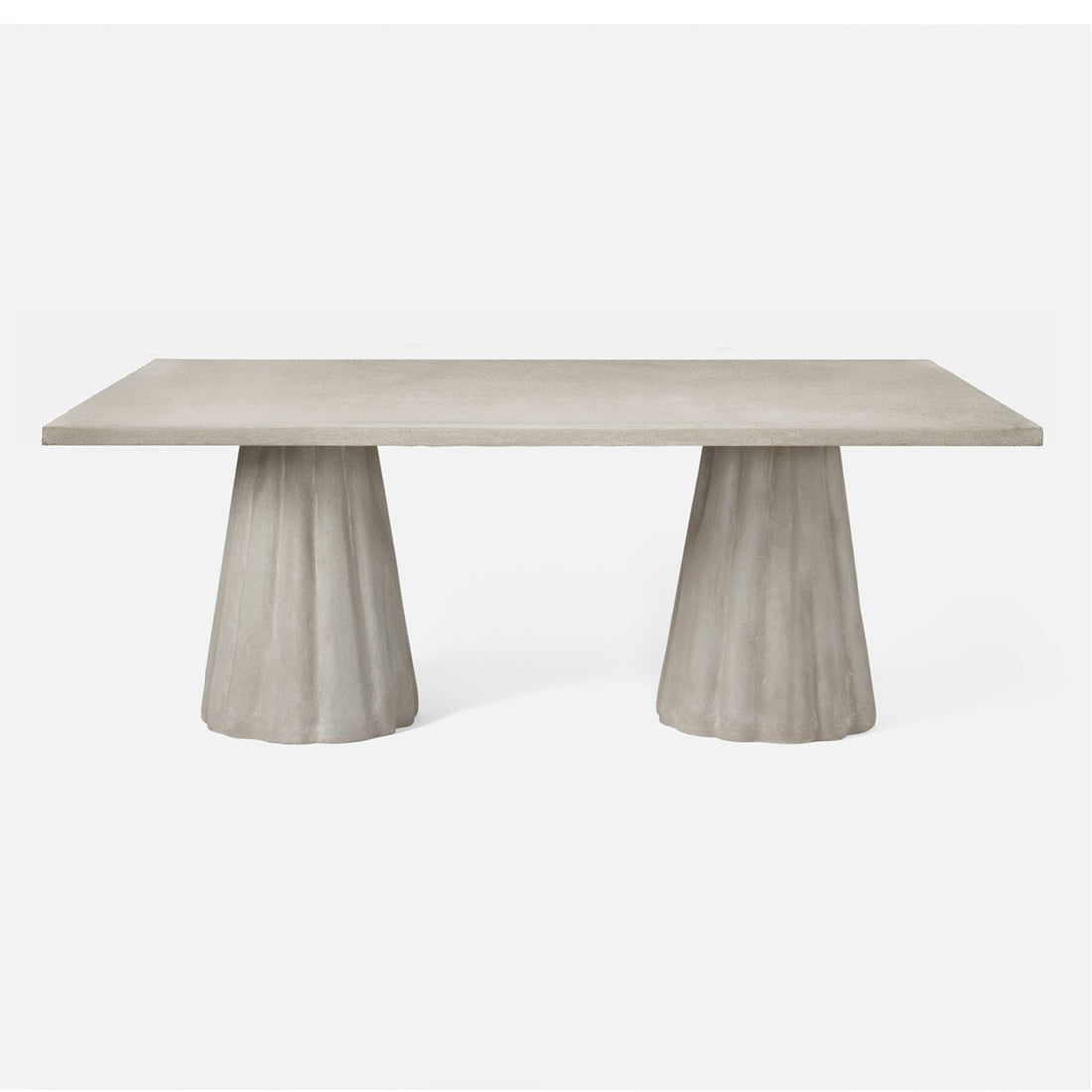 Made Goods Grady Rectangular Concrete Outdoor Dining Table