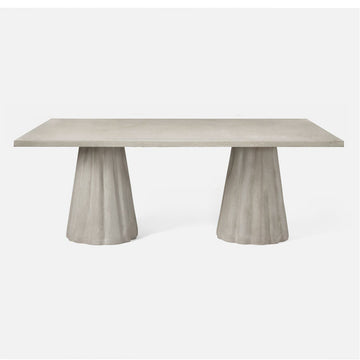 Made Goods Grady Rectangular Concrete Outdoor Dining Table