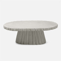 Made Goods Grady Scalloped Concrete Outdoor Coffee Table