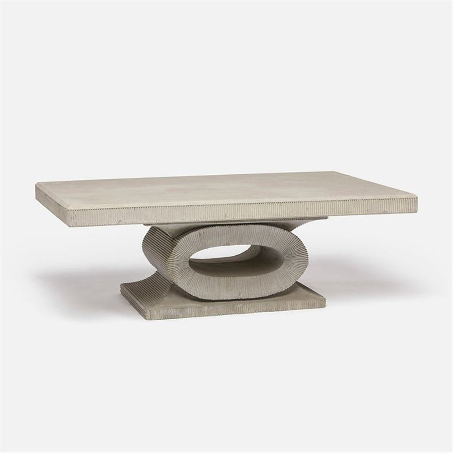 Made Goods Grier Keyhole Base Concrete Outdoor Coffee Table