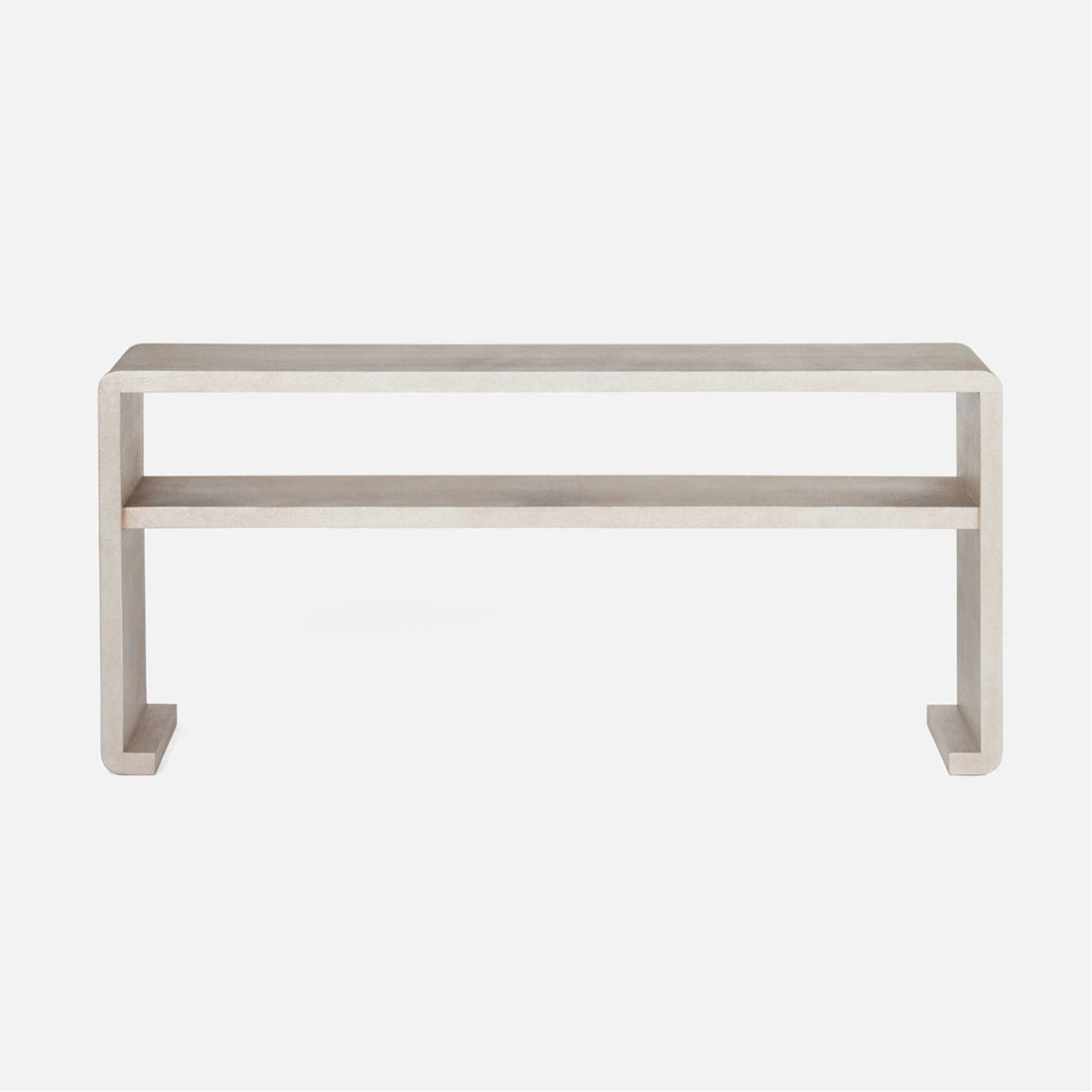 Made Goods Gustav Curved Linen 68-Inch Console Table