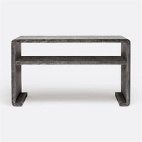 Made Goods Gustav Curved Linen 54-Inch Console Table