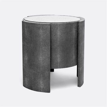 Made Goods Harriet Realistic Faux Shagreen Side Table