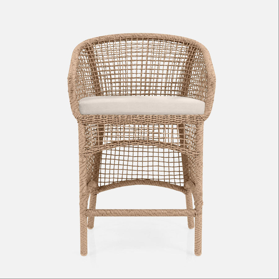 Made Goods Helena Outdoor Counter Stool in Lambro Boucle