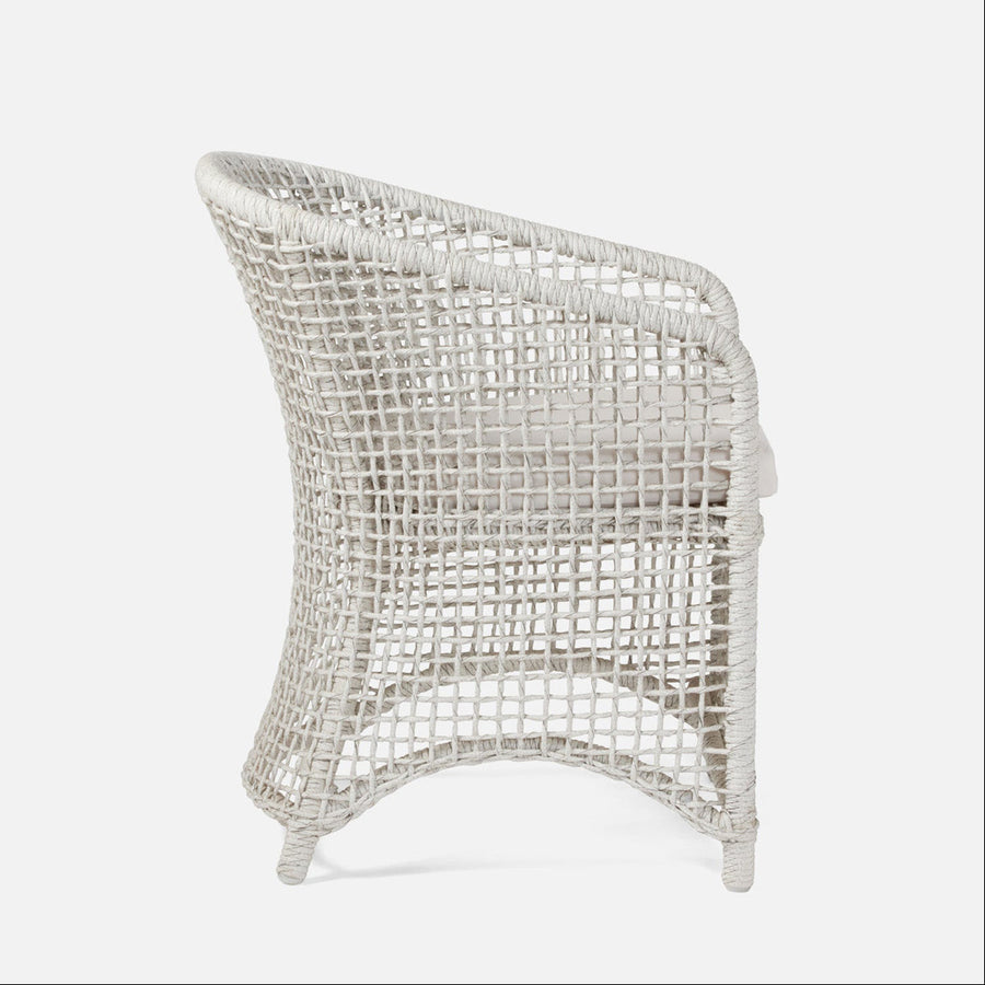 Made Goods Helena Open-Weave Barrel Outdoor Dining Chair in Clyde